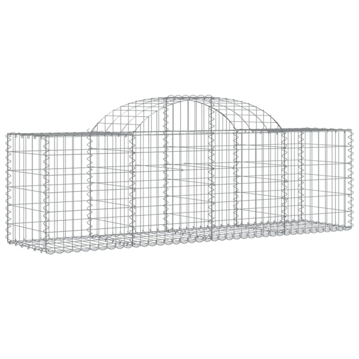 Arched Gabion Basket 200x50x60/80 Cm Galvanised Iron Optakt
