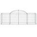 Arched Gabion Basket 200x50x60/80 Cm Galvanised Iron Optakt