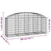Arched Gabion Basket 200x50x80/100 Cm Galvanised Iron Optaia