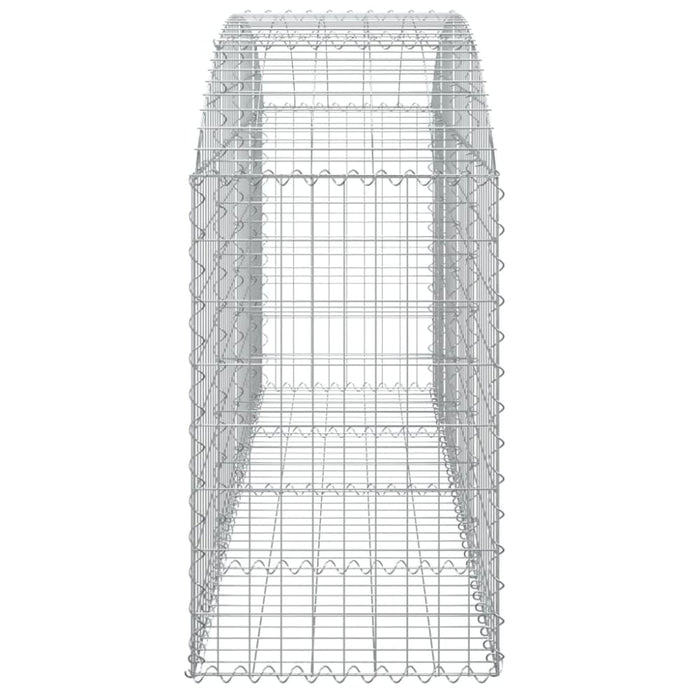 Arched Gabion Basket 200x50x80/100 Cm Galvanised Iron Optaia