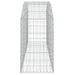 Arched Gabion Basket 200x50x80/100 Cm Galvanised Iron Optaia