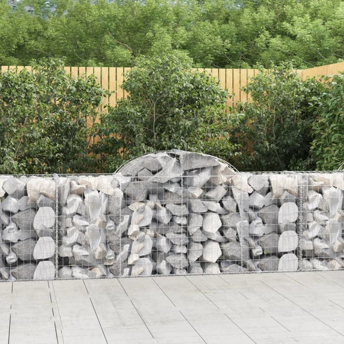 Arched Gabion Basket 200x50x80/100 Cm Galvanised Iron Optaka