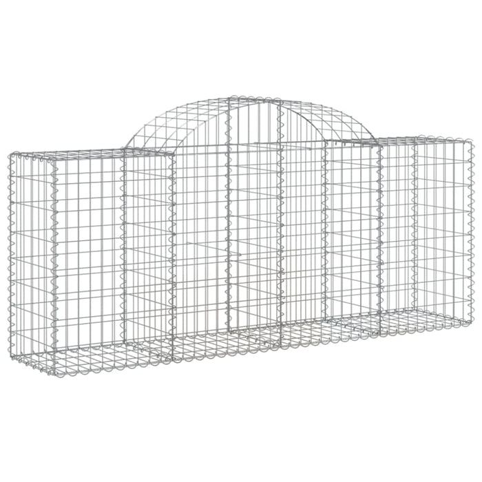 Arched Gabion Basket 200x50x80/100 Cm Galvanised Iron Optaka