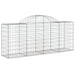 Arched Gabion Basket 200x50x80/100 Cm Galvanised Iron Optaka