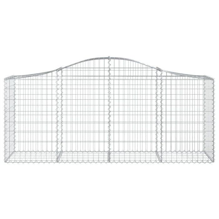 Arched Gabion Basket 200x50x80/100 Cm Galvanised Iron Opttka