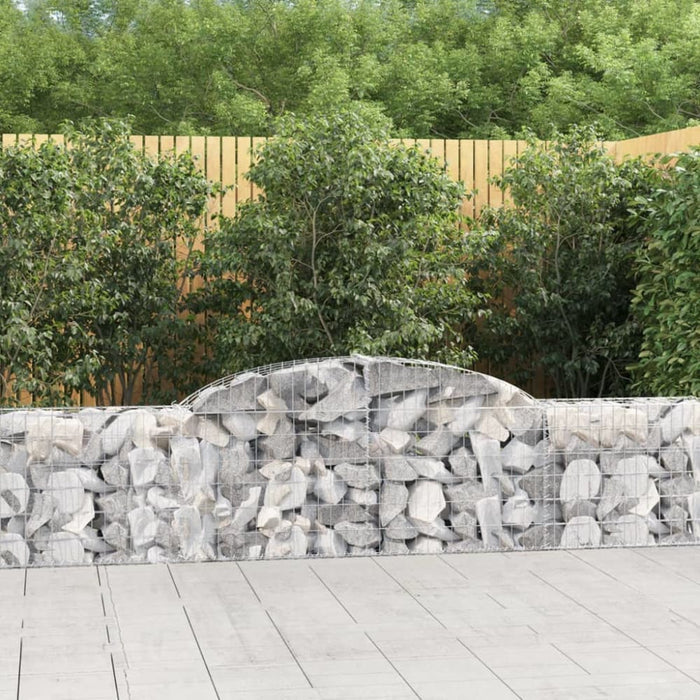 Arched Gabion Basket 300x30x60/80 Cm Galvanised Iron Optpbt