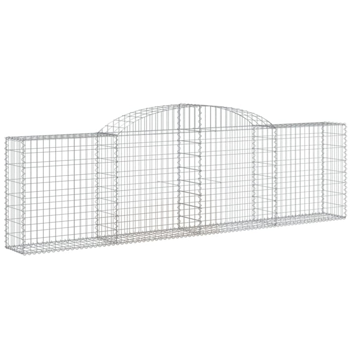 Arched Gabion Basket 300x30x80/100 Cm Galvanised Iron Optpba