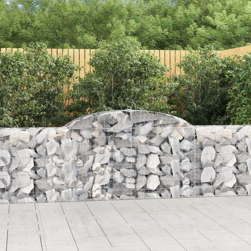 Arched Gabion Basket 300x30x80/100 Cm Galvanised Iron Optpba