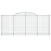 Arched Gabion Basket 300x50x120/140 Cm Galvanised Iron