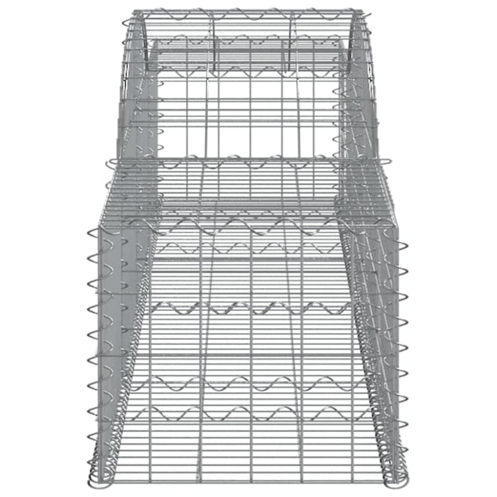 Arched Gabion Basket 300x50x40/60 Cm Galvanised Iron Optpox
