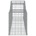 Arched Gabion Basket 300x50x60/80 Cm Galvanised Iron Optpot