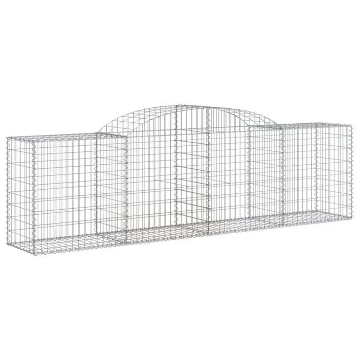 Arched Gabion Basket 300x50x80/100 Cm Galvanised Iron Optpoa
