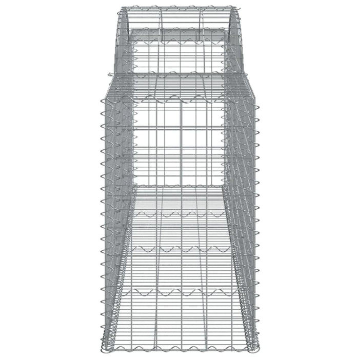Arched Gabion Basket 300x50x80/100 Cm Galvanised Iron Optpoa