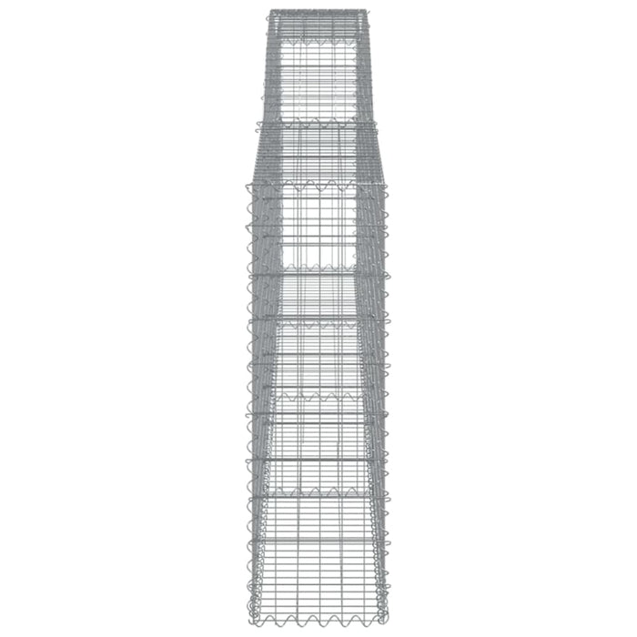Arched Gabion Basket 400x30x100/120 Cm Galvanised Iron