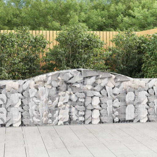 Arched Gabion Basket 400x30x100/120 Cm Galvanised Iron