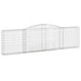 Arched Gabion Basket 400x30x100/120 Cm Galvanised Iron