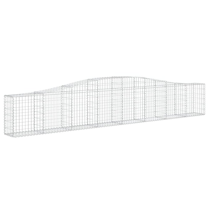 Arched Gabion Basket 400x30x60/80 Cm Galvanised Iron Optabt