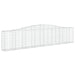 Arched Gabion Basket 400x30x80/100 Cm Galvanised Iron Optaba