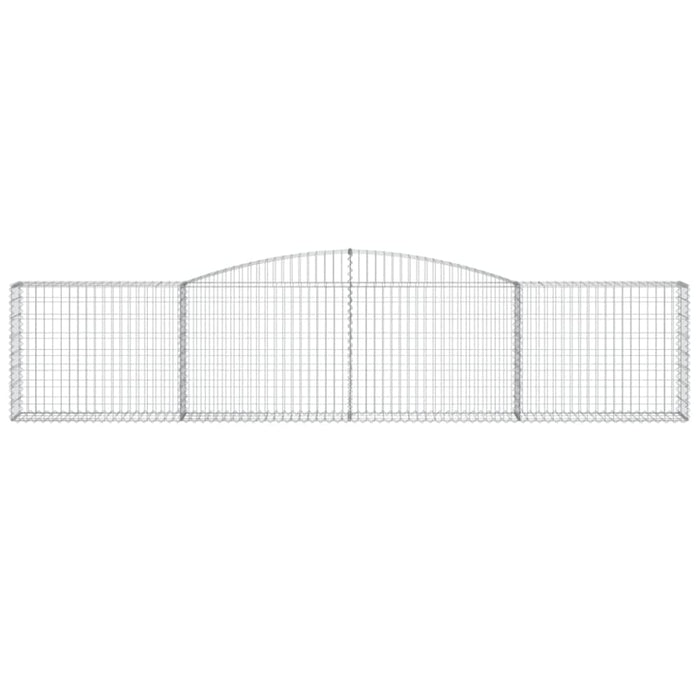 Arched Gabion Basket 400x30x80/100 Cm Galvanised Iron Optpxa