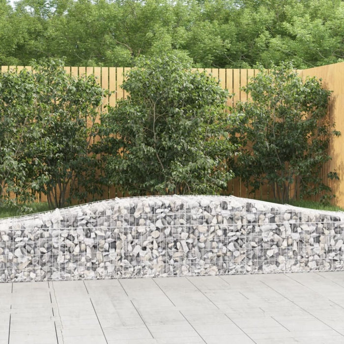Arched Gabion Basket 400x50x40/60 Cm Galvanised Iron Optaox