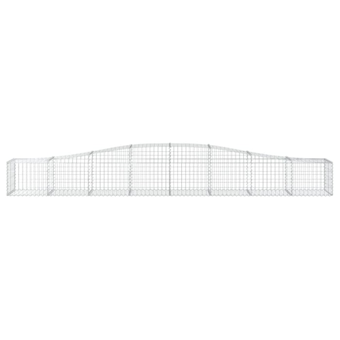 Arched Gabion Basket 400x50x40/60 Cm Galvanised Iron Optaox