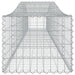 Arched Gabion Basket 400x50x40/60 Cm Galvanised Iron Optaox
