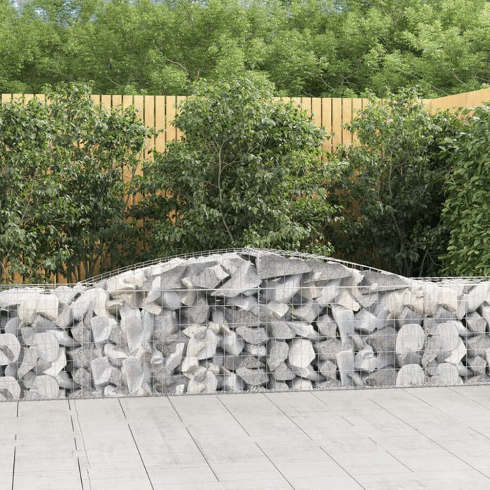 Arched Gabion Basket 400x50x60/80 Cm Galvanised Iron Optptt