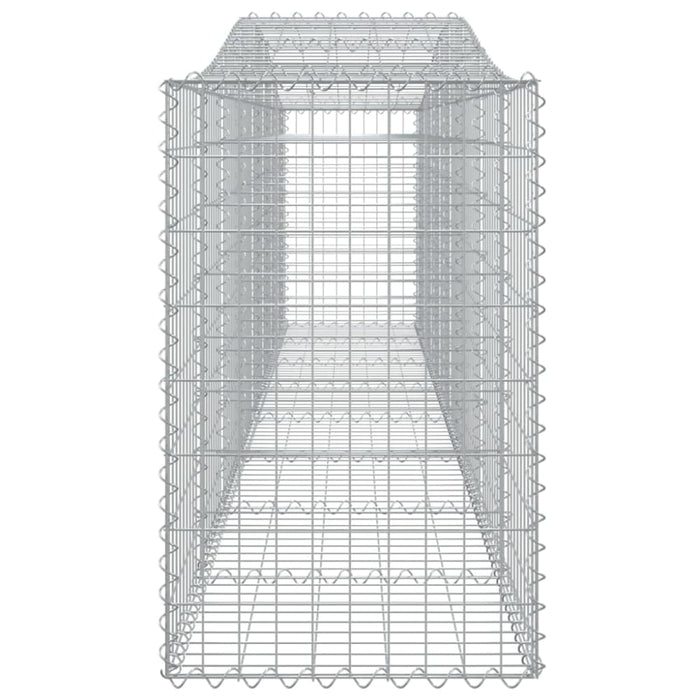 Arched Gabion Basket 400x50x80/100 Cm Galvanised Iron Optaoa