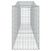 Arched Gabion Basket 400x50x80/100 Cm Galvanised Iron Optaoa