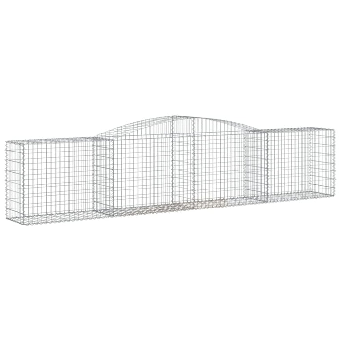 Arched Gabion Basket 400x50x80/100 Cm Galvanised Iron Optpta