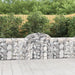 Arched Gabion Baskets 2 Pcs 200x30x80/100 Cm Galvanised