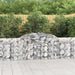 Arched Gabion Baskets 2 Pcs 300x30x80/100 Cm Galvanised