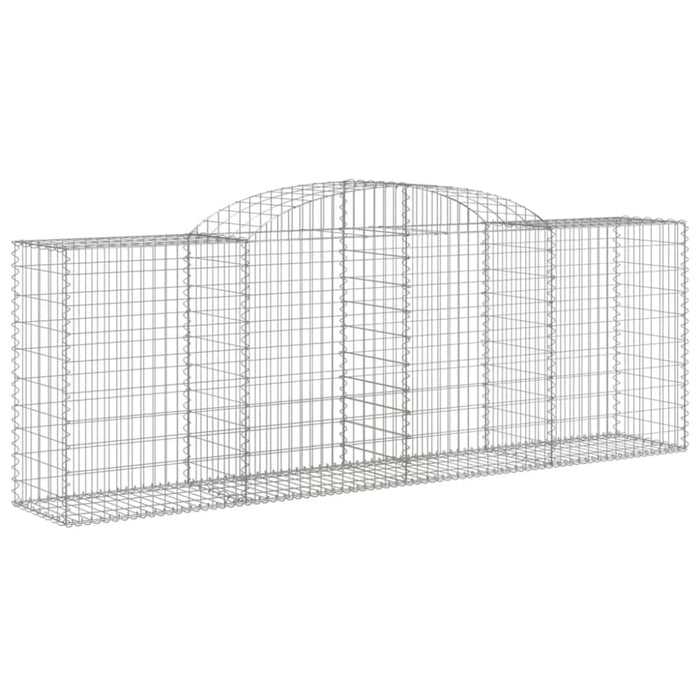 Arched Gabion Baskets 2 Pcs 300x50x100/120 Cm Galvanised