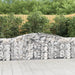 Arched Gabion Baskets 2 Pcs 400x30x80/100 Cm Galvanised