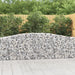 Arched Gabion Baskets 2 Pcs 400x30x80/100 Cm Galvanised