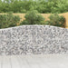 Arched Gabion Baskets 2 Pcs 400x50x100/120 Cm Galvanised