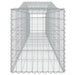 Arched Gabion Baskets 2 Pcs 400x50x60/80 Cm Galvanised Iron