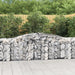 Arched Gabion Baskets 2 Pcs 400x50x80/100 Cm Galvanised