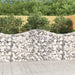 Arched Gabion Baskets 3 Pcs 200x30x100/120 Cm Galvanised