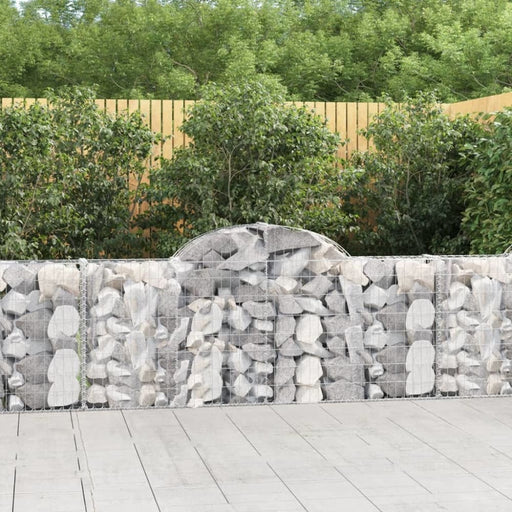 Arched Gabion Baskets 3 Pcs 200x30x80/100 Cm Galvanised