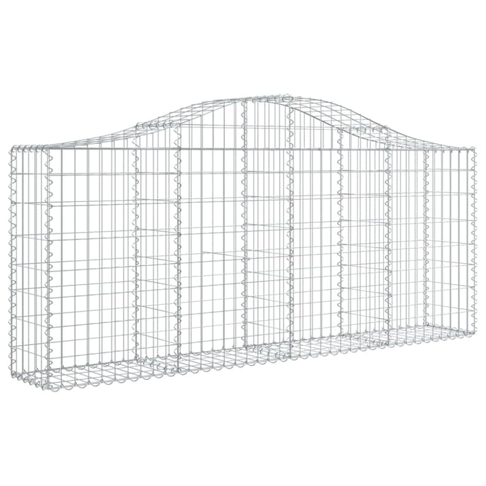 Arched Gabion Baskets 3 Pcs 200x30x80/100 Cm Galvanised