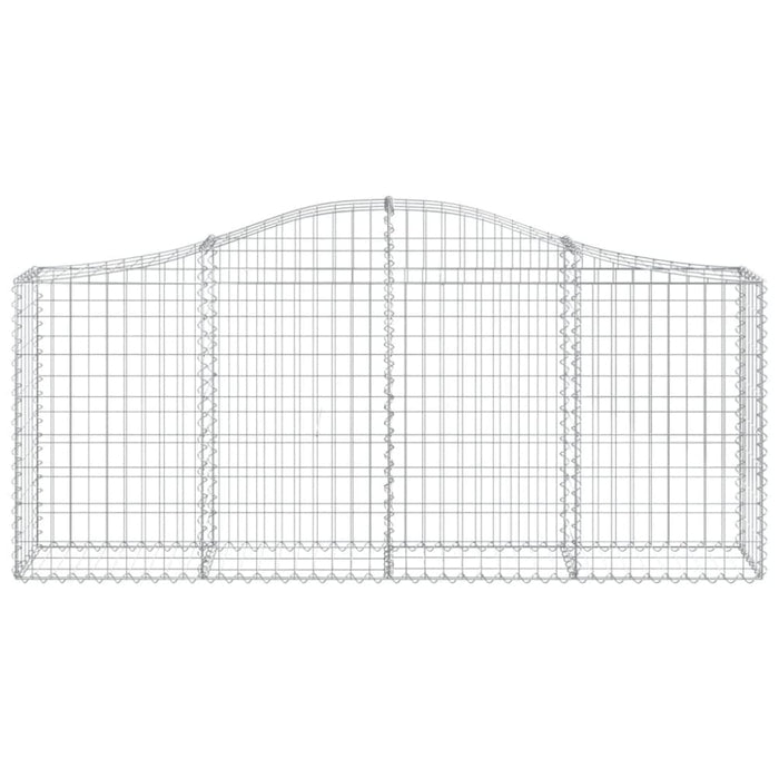 Arched Gabion Baskets 3 Pcs 200x30x80/100 Cm Galvanised