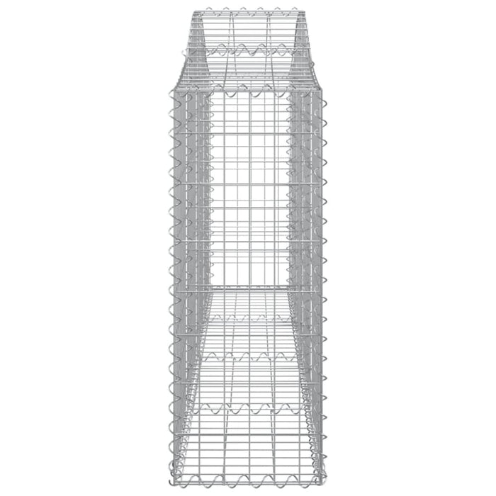 Arched Gabion Baskets 3 Pcs 200x30x80/100 Cm Galvanised