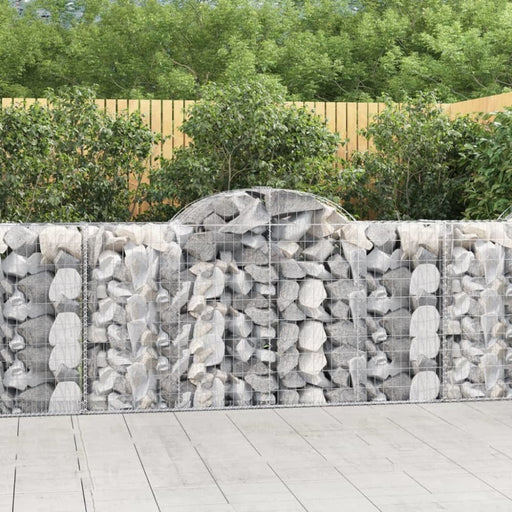 Arched Gabion Baskets 3 Pcs 200x50x100/120 Cm Galvanised