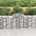 Arched Gabion Baskets 3 Pcs 200x50x100/120 Cm Galvanised