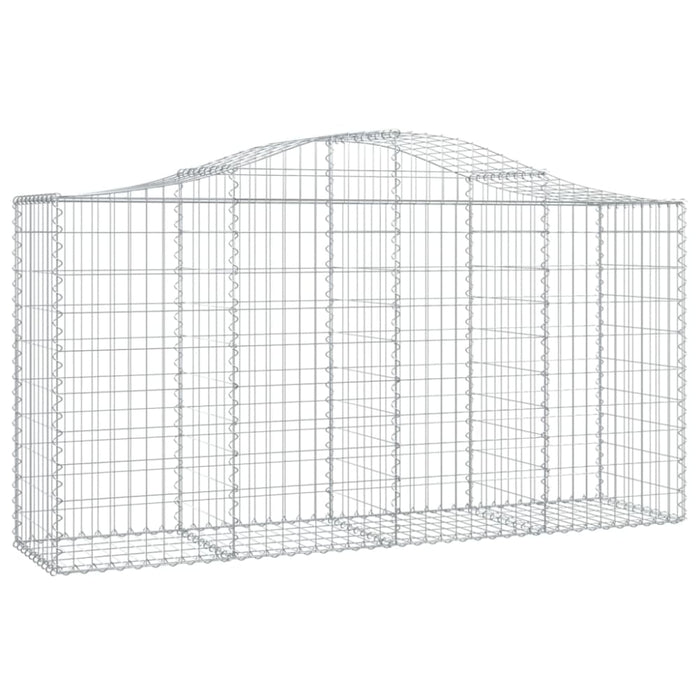 Arched Gabion Baskets 3 Pcs 200x50x100/120 Cm Galvanised