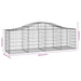 Arched Gabion Baskets 3 Pcs 200x50x60/80 Cm Galvanised Iron