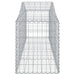 Arched Gabion Baskets 3 Pcs 200x50x60/80 Cm Galvanised Iron