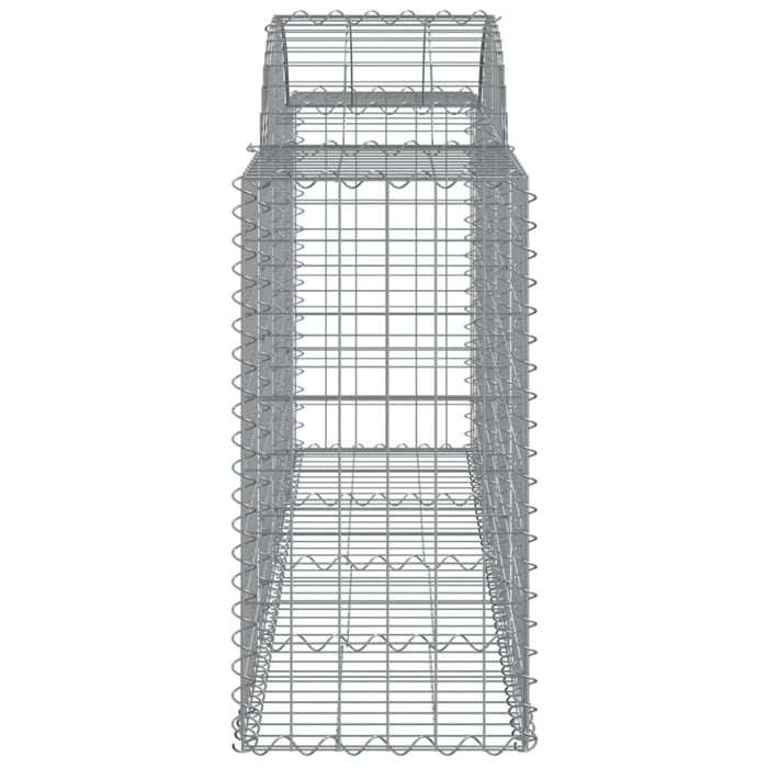 Arched Gabion Baskets 3 Pcs 200x50x80/100 Cm Galvanised
