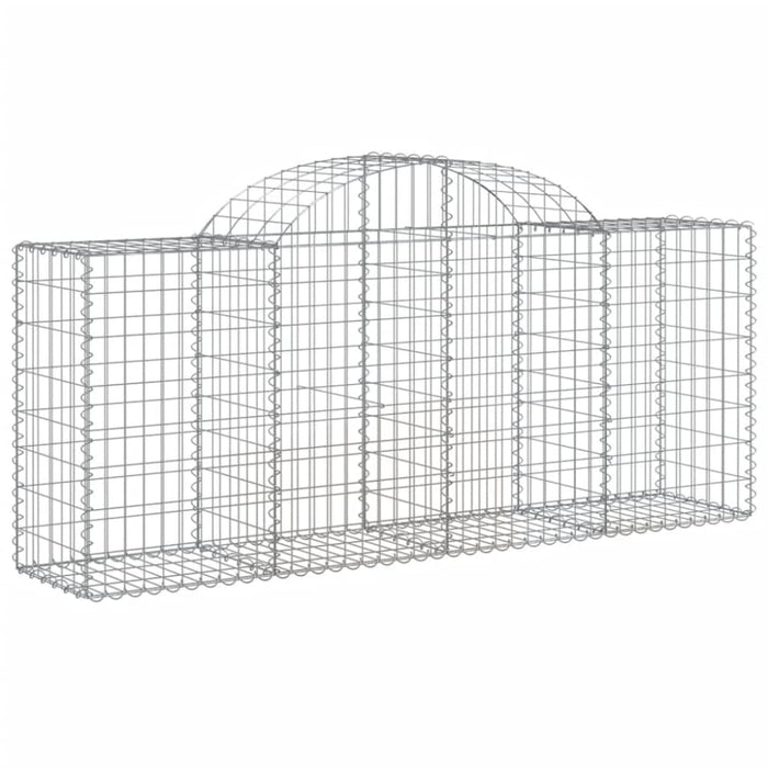 Arched Gabion Baskets 3 Pcs 200x50x80/100 Cm Galvanised
